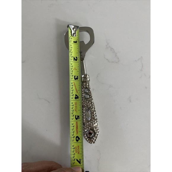 Chrome bling Bottle opener with Rhinestones inserts - Picture 16 of 16